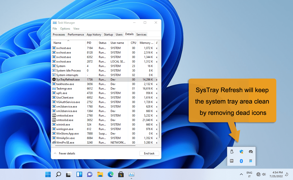 Remove Dead Icons on System Tray with SysTray Refresh | Appsvoid